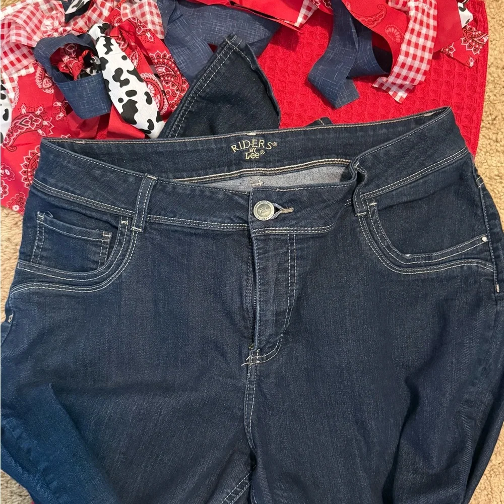 Dark Blue Women's Lee Riders Jeans - Picture 2 of 4